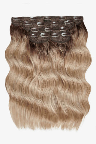 Extensii Clip - On Diva Collection 45 Cm ( 270 Gr ) - Rooted california blonde