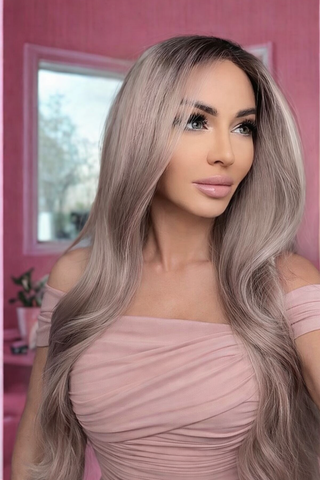 Peruca Celeste Cu Dantela Premium ( Marimea M )