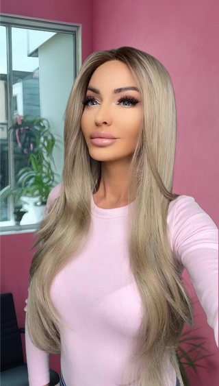 PERUCA MADLAINA CU DANTELA 👑 LUXURY AMERICAN DREAM 👑 ( marimea M )