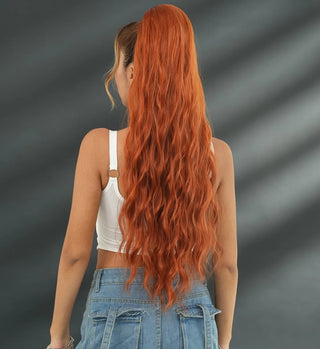 Very Thick Curly Ponytail 90 Cm - Light Ginger
