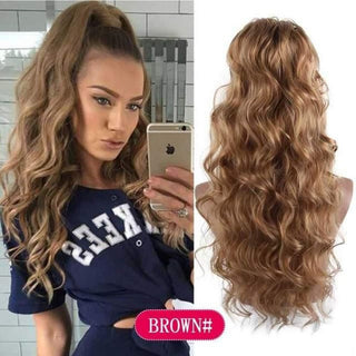 Coada Par Ondulat 70 Cm - Blond Auriu Inchis
