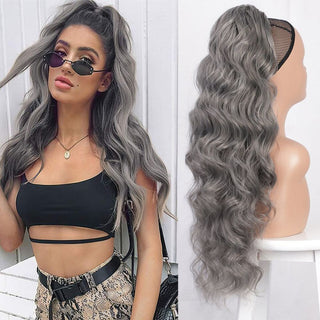 Coada Par Ondulat 70 Cm - Grey