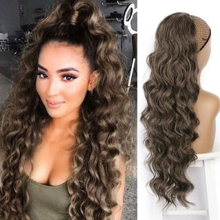 Coada Par Ondulat 70 Cm - Saten Deschis