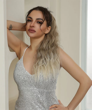 Star Collection Ombre Natural Blonde Ponytail - Light Blonde