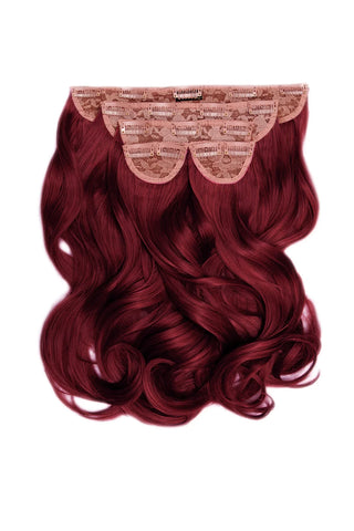 Extensii Clip - On Diva Collection 45 Cm ( 270 Gr ) - BURGUNDY