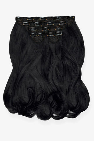 Extensii Clip - On Deluxe Diva 45 Cm ( 270 Gr ) - Jet Black