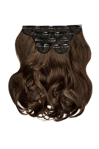 Extensii Clip - On Diva Collection 45 Cm ( 270 Gr ) - Dark Brown & Caramel