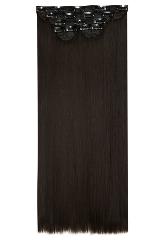 Extensii Clip - On Luxe Collection 70 Cm ( 350 Gr ) - Dark Brown