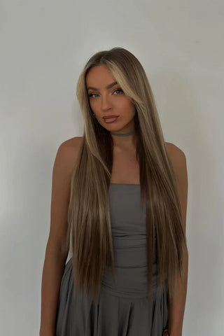 Extensii Clip - On Luxe Collection 70 Cm ( 350 Gr ) - Mellow Brown