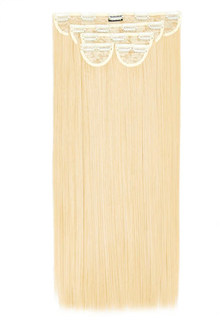 Extensii Clip - On Luxe Collection 70 Cm ( 350 Gr ) - Pure Blonde